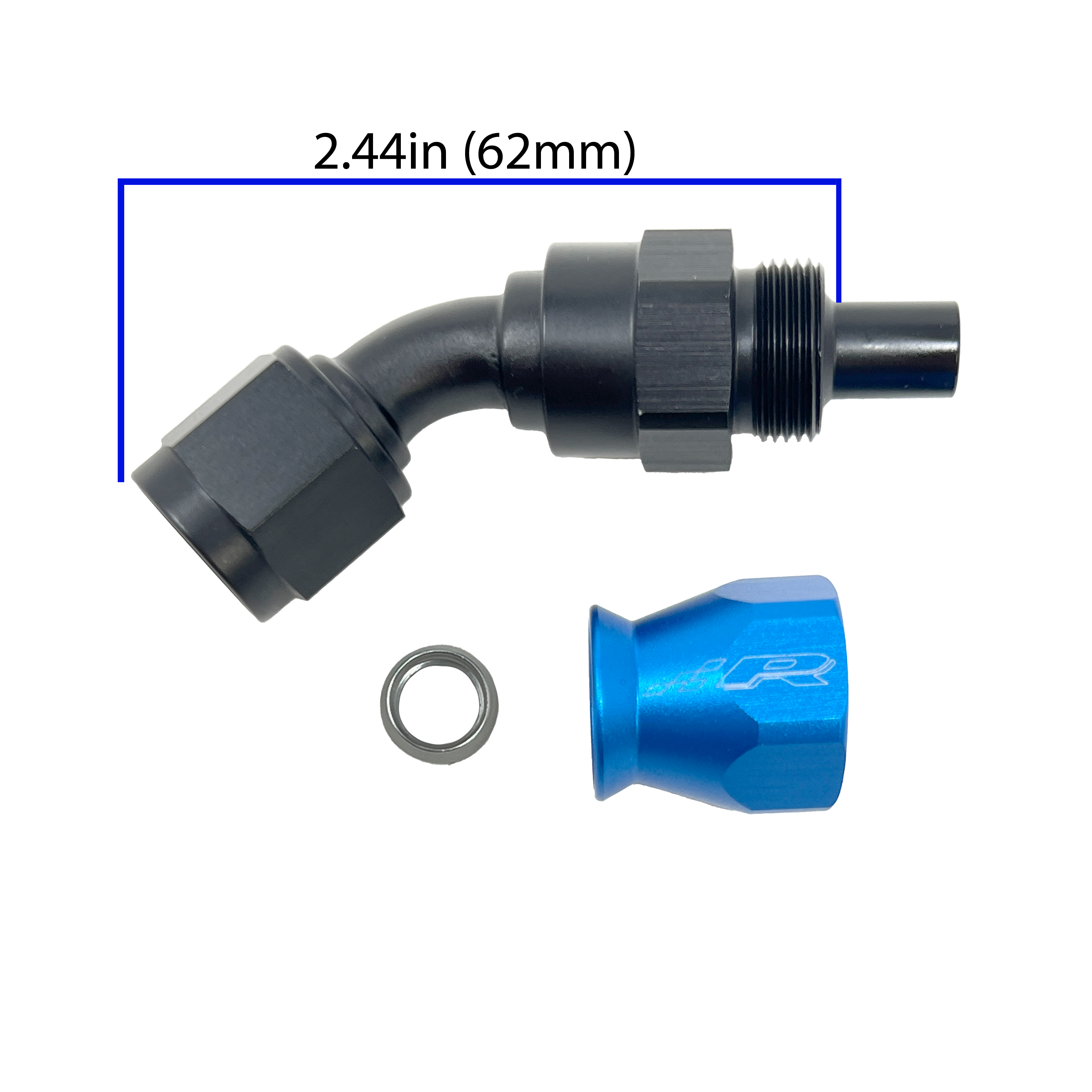 Fuel Line Fitting PTFE to 45 Degree Female Flare AN6