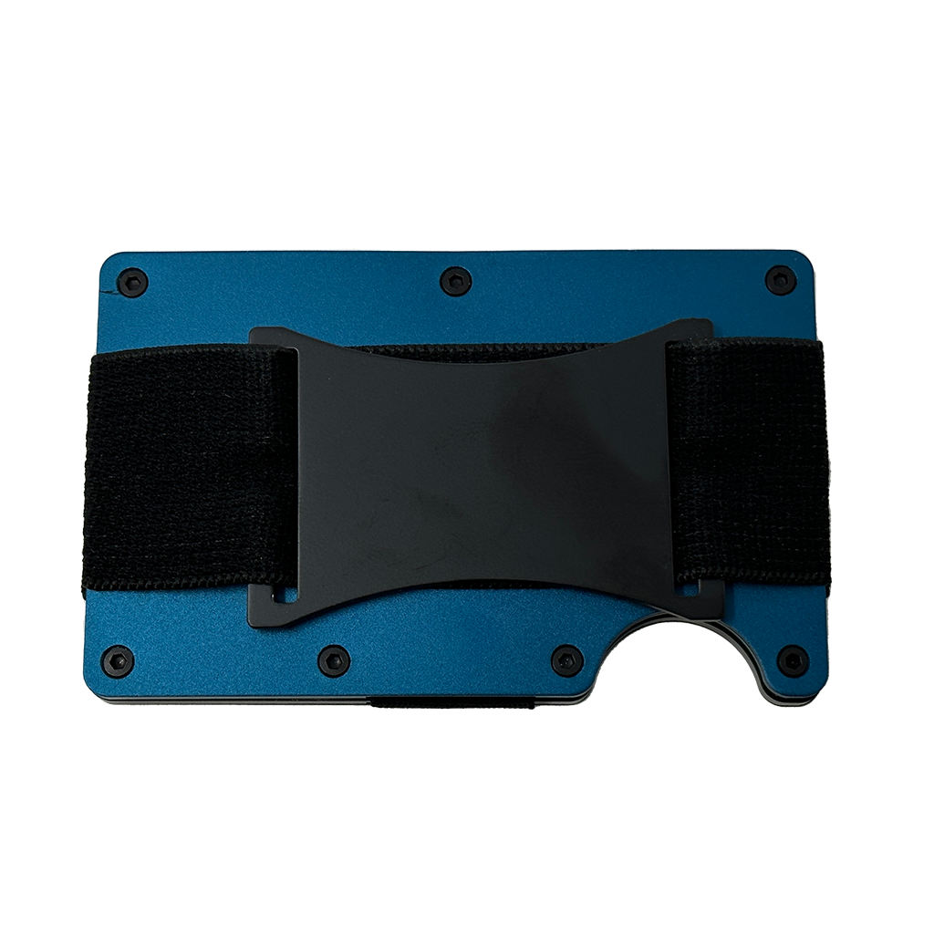 Precision Raceworks Slim Wallet (Blue) Back