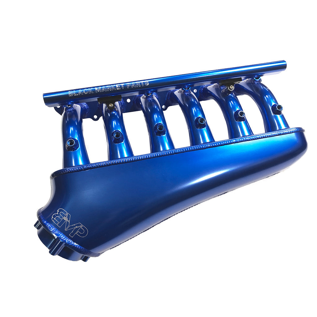 N54 Forward Facing Manifold **B-Stock** (Blue)-Top View