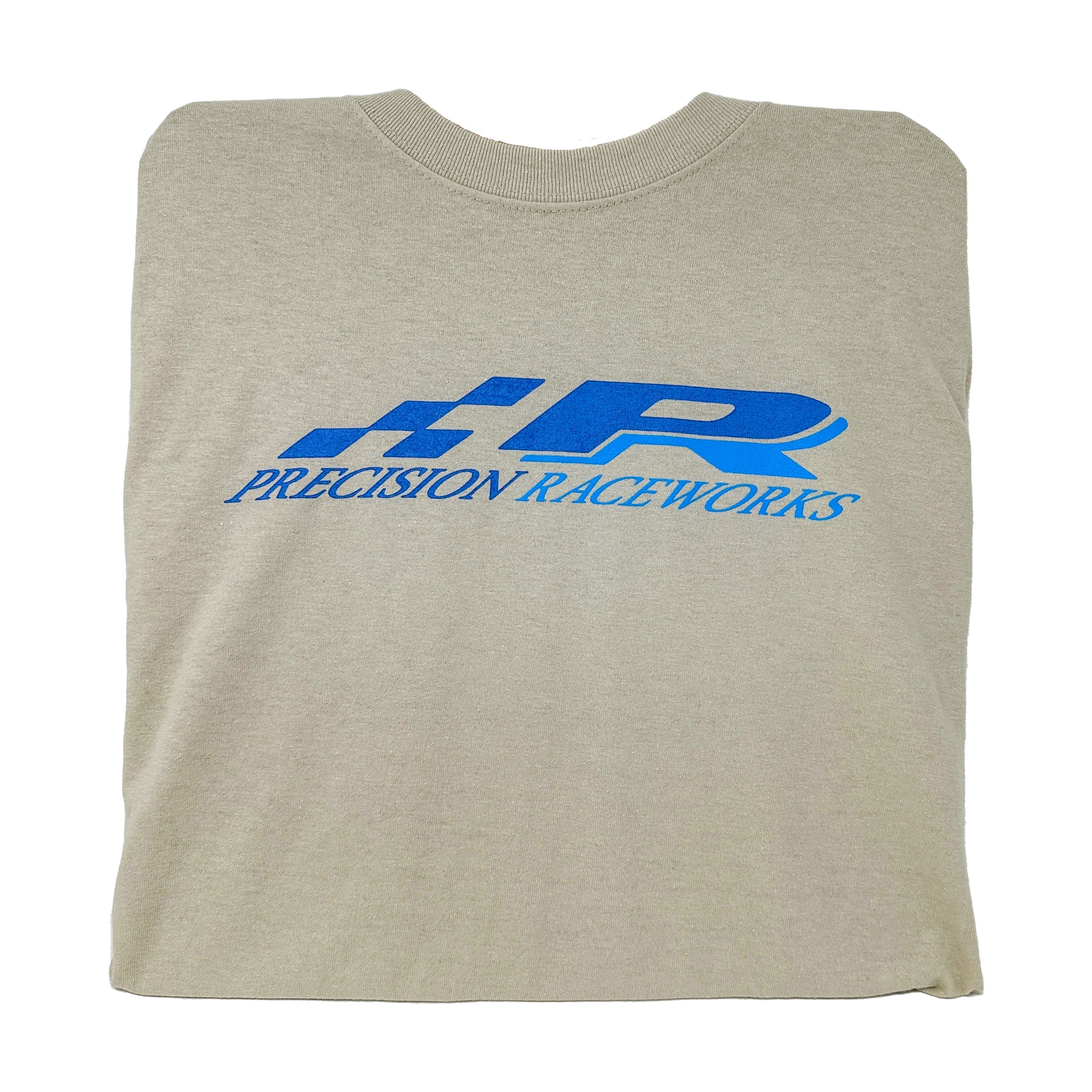 Precision Raceworks T-Shirt - "Money Can't Buy Happiness" (Sand) Front