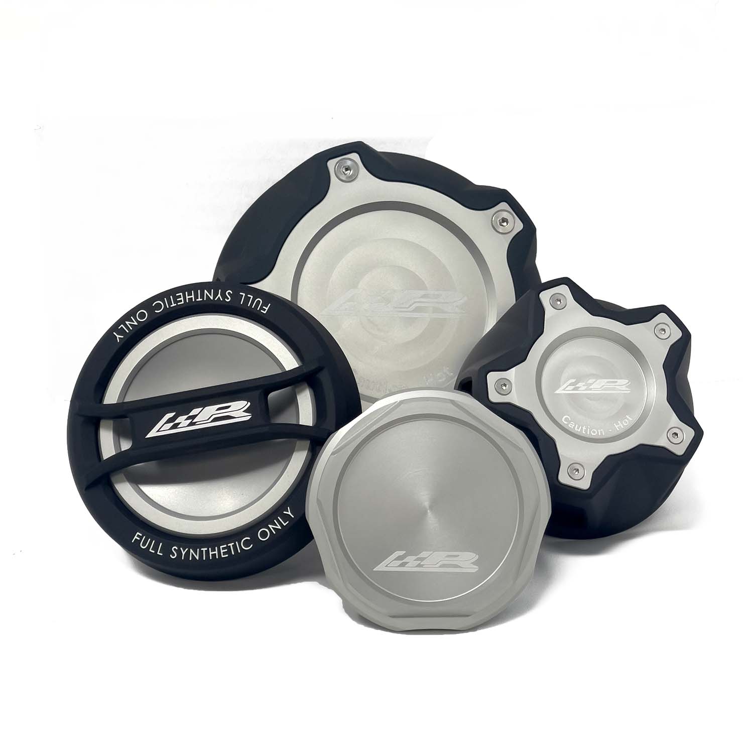 BMW B58 / S58 Billet Engine Fluid Cap Set (Silver & Black)